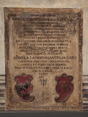 Epitaph für Karl Rembold und Sibylle Langenmantel