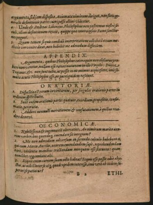 Oeconomicae.