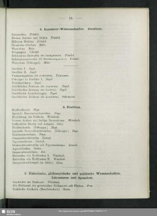 6. Historische, philosophische und politische Wissenschaften. Literaturen und Sprachen