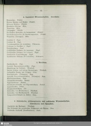 6. Historische, philosophische und politische Wissenschaften. Literaturen und Sprachen