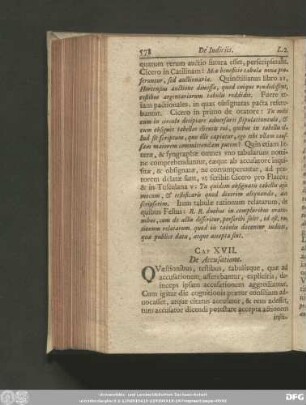 Cap. XVII. De Accusatione.