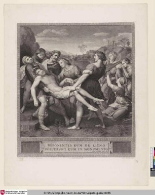 [Die Grablegung des Heilands; La Mise au tombeau]