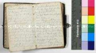 Notizbuch des Unteroffiziers der 10ten Corporalschaft Joseph Köchling aus dem Deutsch-Französischen Krieg (mit Bleistift)