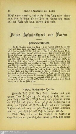Feines Hefenbackwerk und Torten
