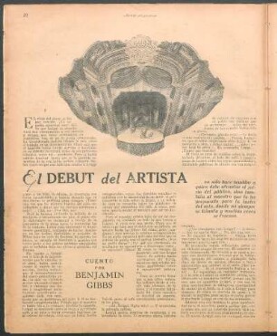El debut del artista : Cuento por Benjamin Gibbs