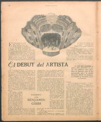 El debut del artista : Cuento por Benjamin Gibbs