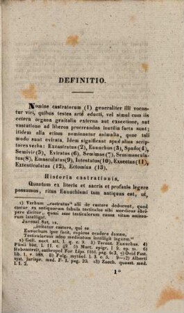 De castratione eiusque effectibus : diss. inaug.