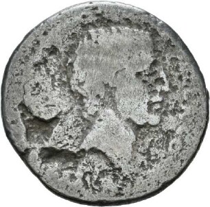 Denar des Q. Pompeius Rufus mit Darstellung seines Vorfahren Q. Pompeius Rufus