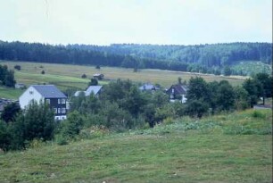 Wiesen, Häuser und Wald