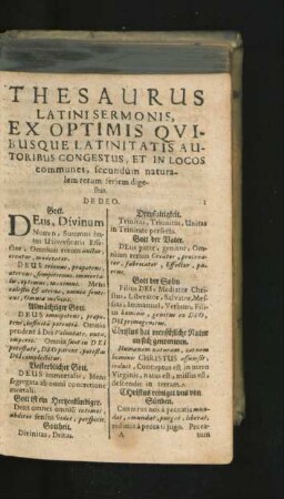 Thesaurus Latini Sermonis