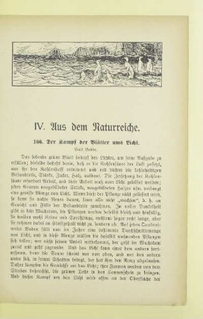 IV. Aus dem Naturreiche