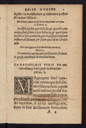 2r-18v, Epistola Nuncupatoria.