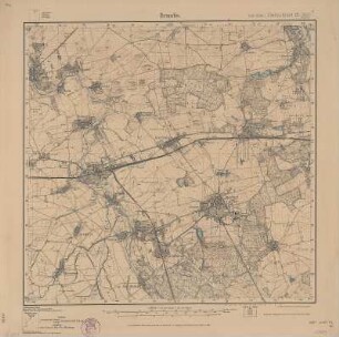 Section Brandis aus: Topographische Karte (Meßtischblätter) Sachsen