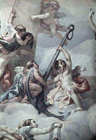 Intercessio des heiligen Karl Borromäus vor der Heiligen Dreifaltigkeit
