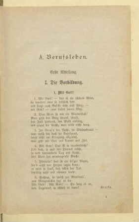 A. Berufsleben