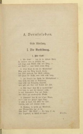 A. Berufsleben