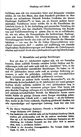 V. Menschliche und geistige Beziehungen