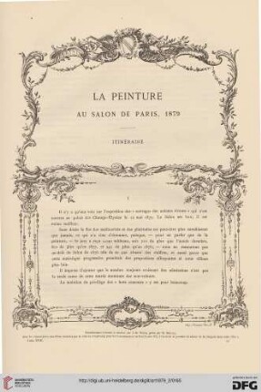 5: La peinture au salon de Paris, 1979, [1], Itinéraire