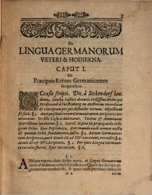 Ad excellentissimum ICtum Dn. Rudolphum Cuhlemannum Cos. et amplissimum senatum Mindensem disquisitio de lingua Germanorum veteri et hodierna Christiani Grübelii