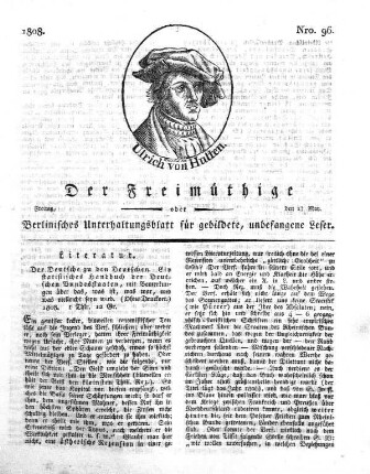 Nro. 96, Freitag, den 13. May 1808