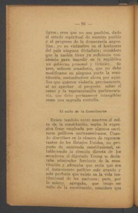 El culto de la Constitución
