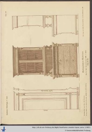 Blatt 100. Wohnzimmer-Mobiliar (Vergl. Bl. 89).