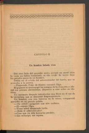 Capítulo X - Un hombre helado vivo