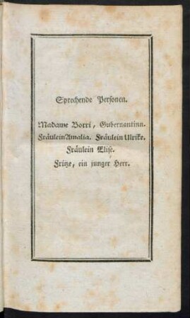 Sprechende Personen
