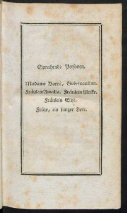 Sprechende Personen