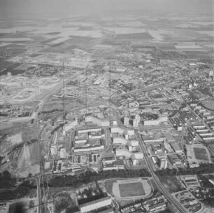 Neubaugebiet Erfurt-Rieth : Blickrichtung Osten