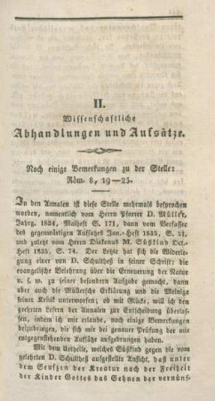 143-160 Noch einige Bemerkungen zu der Stelle: Röm. 8,19-25