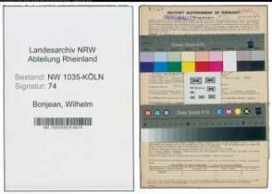 Entnazifizierung Wilhelm Bonjean , geb. 28.07.1884 (Schreiner)