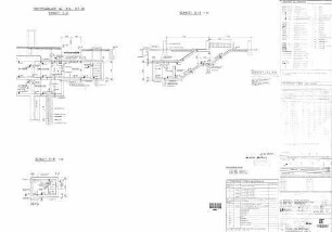 Stuttgart Hbf: Schal- und Werkplan km -0.280 / Treppenanlage N4 B/A - Schnitte C-C, D-D, E-E Baulos 3