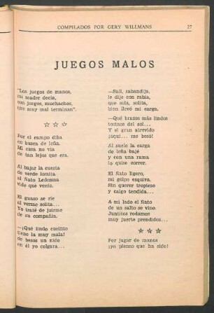 Juegos malos