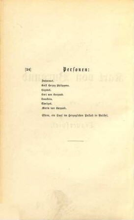 Karl von Burgund : ein Trauerspiel ; (nach Aeschylus)