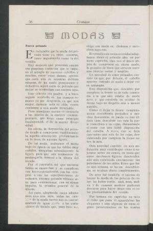 Modas : Nuevo peinado