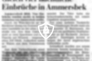 Gleich vier nächtliche Einbrüche in Ammersbek