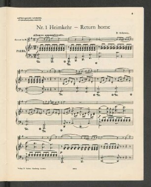 Nr. 1 Heimkehr - Return home [Piano]