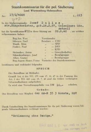 Duller, Josef