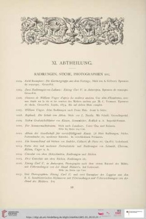 XI. Abtheilung (Nr. 1004 - 1083)