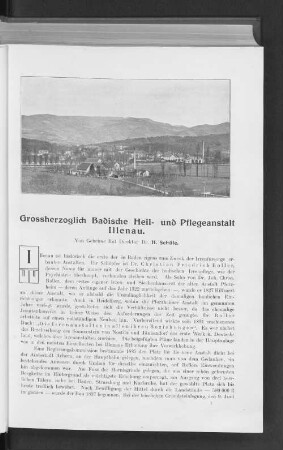 Grossherzoglich Badische Heil- und Pflegeanstalt Illeanau.