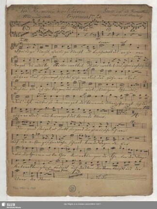 Die Harmonie der Sphären - Mus.4160-G-507 : V (3), Coro, orch