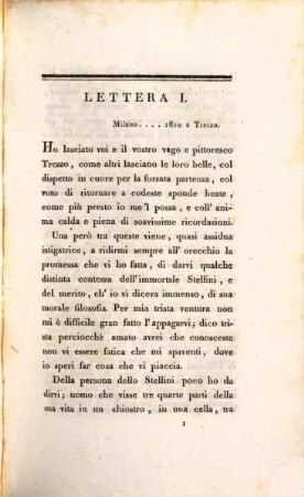 Lettere Stelliniane a Sua Eccellenza il Signor Conte Giovanni Paradisi ...
