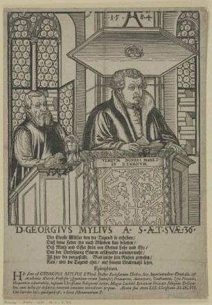 Gedenkblatt auf Georg Müller, Generalsuperintendent und Universitätsprofessor in Wittenberg und Reformator in Augsburg (1548-1607)