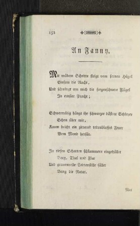An Fanny. [u. a.]