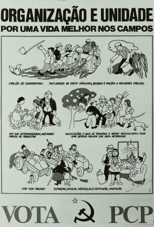 Wahlplakat der Kommunistischen Partei Portugals