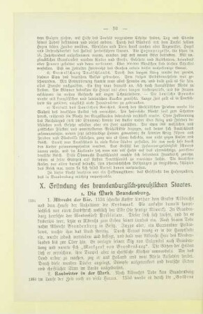 X. Gründung des brandenburgisch-preußischen Staates