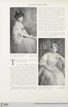The work of Elizabeth Gowdy Baker