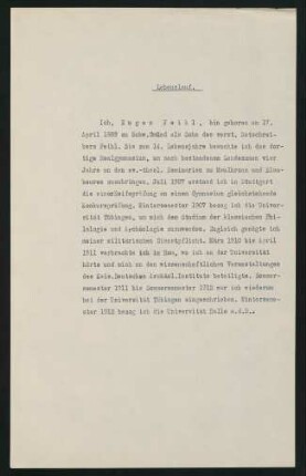 Lebenslauf