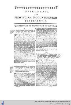 Instrumenta Ecclesiae Moguntinensis.